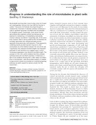 Maybe you would like to learn more about one of these? Pdf Progress In Understanding The Role Of Microtubules In Plant Cells