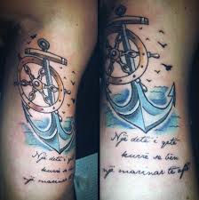 Anchors have become popular within general tattoo culture over the years, but the. 70 Ship Wheel Tattoo Designs For Men A Meaningful Voyage