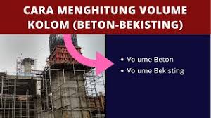 Pekerjaan lain tersebut ialah pekerjaan pembuatan dan pemasangan bekisting, dan pekerjaan pembesian. Cara Menghitung Volume Pekerjaan Kolom Dengan Format Excel Youtube