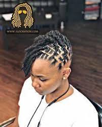 It is a simple style giving a unique appeal to the wearer. Pin By De Shaunna Parker On Locs In 2020 Short Locs Hairstyles Dreadlock Hairstyles Black Short Dreadlocks Styles