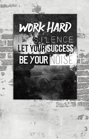 Work Hard In Silence Let Your Success Be The Noise Meaning Motivational Canvas Print Work Hard In Silence Let Your Success Be Your Nooise Motivational Inspira Inspirational Wall Art Wall Art Quotes Wall Canvas Quotes
