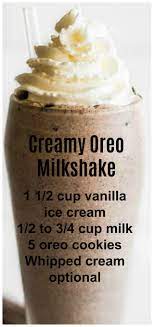 Creamy Dreamy Oreo Milkshake Starbucks Recipes Yummy Food Dessert Coffee Recipes