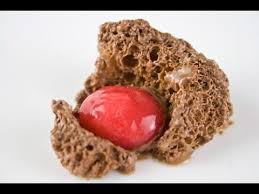 Molecular Gastronomy Frozen Chocolate Wind Vent Glace Au Chocolat Molekulare Kuche Kuche Rezepte