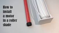 How to install a tubular motor in a roller shade.