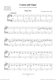 Canon in d easy piano solo arranged in the original key by jennifer eklund. Pachelbel Canon In D Sheet Music For Piano Four Hands Pdf