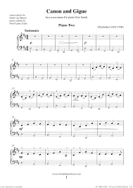 Can you post a couple of measures. Pachelbel Canon In D Sheet Music For Piano Four Hands Pdf