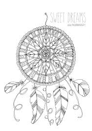 Kolorowanka antystresowa do wydruku : Kolorowanka Antystresowa 4 Dreamcatcher Czyli Lapacz Snow