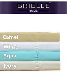 Brielle viscose from bamboo sateen sheet set, king, white. Brielle Tencel Sateen Sheet Set Queen Camel Buy Online In Guernsey At Guernsey Desertcart Com Productid 7198988