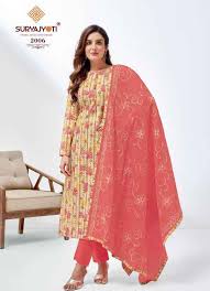 SURYAJYOTI NISHA VOL 2 CAMBRIC COTTON FOIL & KHADI PRINT FANCY SALWAR SUITS  SURAT WHOLESALER