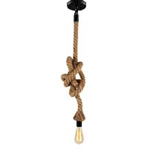 Industrial Rope Pendant Lights Ivy And Wilde Art Interior