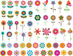 Flower Clip Art Flower Clipart Colorful Flower Scrapbooking Etsy Flower Clipart Clip Art Flower Clip