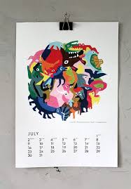 A Trip To The Natural History Museum By Laura Merz For July In Calendar 12 Calendrier
