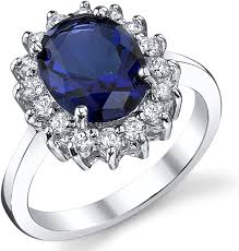 Prior to the couple's april 29, 2011 wedding middleton reportedly asked new crown jeweller g. Solid Sterling Silver Kate Middleton S Engagement Ring With Simulated Sapphire Blue Color Cubic Zirconia Amazon Com
