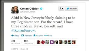 Animateur d'émission de télévision américain, comédien et podcasteur. Conan O Brien Responds To Claim That He Fathered An Illegitimate Son