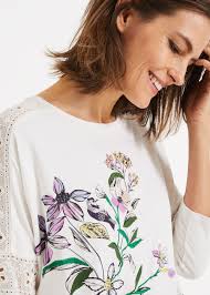 Peggy Bird Print Top