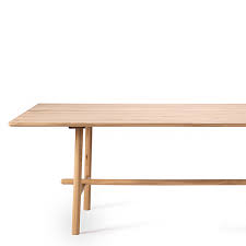 Solid Oak Stilt Dining Table Oak Dining Room Table Dining Table Table Furniture