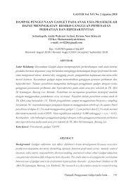 Jumlah ini ditentukan daripada jumlah pendapatan yang korang dapat setiap tahun. Pdf Dampak Penggunaan Gadget Pada Anak Usia Prasekolah Dapat Meningkatan Resiko Gangguan Pemusatan Perhatian Dan Hiperaktivitas