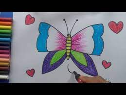Easy Butterfly Drawing For Kids Art For Class 1 Art For Class 2 Art For Class 3 Art For Class 4 Youtube Easy landscape drawing for kids and beginners|learn house and nature simple painting how to draw an easy landscape for kids.