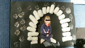 Letter I Igloo Craft Using Packing Noodles Jolly Phonics Activities Jolly Phonics Igloo Craft