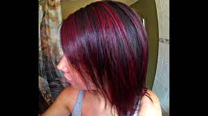 You can do whatever you want. Red Highlights Hair Tutorial Ft Manic Panic Fushia Shock Youtube