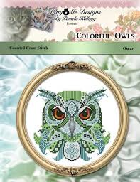 Plus, use our caption/border maker tool to chart your own words. Counted Cross Stitch Colorful Owls Oscar Counted Cross St Magcloud