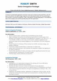 Immigration Paralegal Resume Samples Qwikresume