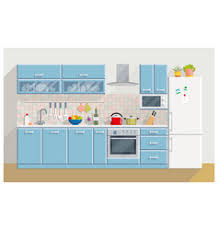The cabinets are complemented by marble effect quartz worktop. Blueprint Kitchen Vector Images Over 1 200