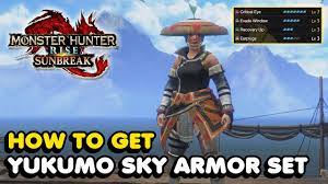 How To Get The Yukumo Sky MASTER RANK Armor Set In Monster Hunter Rise:  Sunbreak - YouTube