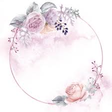  Pin Oleh Maria Kalogerakh Di Watercolourè±ç» Bingkai Bunga Kartu Bunga Pola Bunga