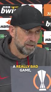 Jurgen Klopp says Liverpool "deserved to lose" against Atalanta. 😳