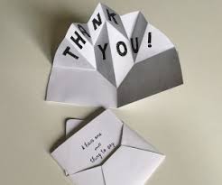 There is a colorful thank you card design, a valentine, and even a blank version for you to decorate as you wish. Expanding Pop Up Make A Thank You Card Or Love Note Which Starts Small But Opens Big