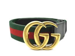 Gg marmont gürtel aus leder mit glänzender schnalle farbe: Gucci Gucci Grun Rot Marmont Gg Streifen Gurtel Grosse 75 30 Gurtel Andere Mehrfarben Ref 194557 Joli Closet