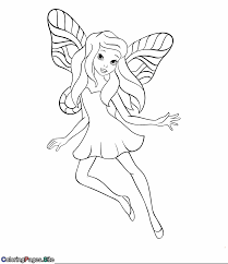 Magical Flying Fairy Coloring Page Fairy Coloring Pages Fairy Coloring Princess Coloring Pages