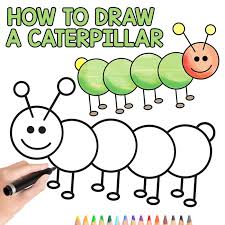 For example, in the cube drawing lesson, the kid additionally learns to draw straight lines, and in drawing a person the young artist learns to create on the pages of how to draw for kids, you will find drawing lessons on almost any topic, be it animals, different characters from comics, cartoons. How To Draw A Caterpillar Step By Step Guide For Kids And Beginners Easy Peasy And Fun
