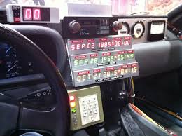 Time Circuits On Actual Image Inside The Delorean Used In Bttf 3 Delorean Bttf Back To The Future