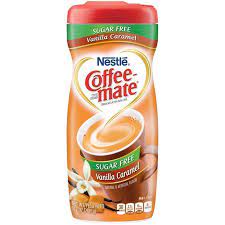 Nestle coffee mate sugar free french vanilla flavor coffee creamers add the rich and creamy vanilla flavor you love from our classic french vanilla creamer to your cup of coffee, but with 40 percent fewer calories. Nestle Coffee Mate Sugar Free Vanilla Caramel 1 X 289 1 G 7 99