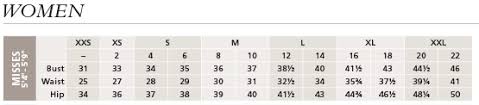 Pendleton Shirt Size Chart For Women