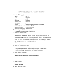 Doc Nursing Care Plan Mr S With Shock Septic M Ikhsan Academia Edu
