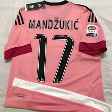 ： maglia haway 2015/16 pink ， colore. Official Authentic Adidas Juventus 2015 2016 Away Jersey Mandzukic 17 Pink Shirt Serie A Champions League Bnwt Sports Sports Apparel On Carousell