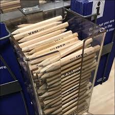 Dual Paper List Pencil Takeaway Dispenser Fixtures Close Up Paper List Paper Dispenser Paper