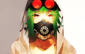 There are many varieties of masks. Vocaloid Gas Masks Goggles Red Eyes Short Hair Green Hair Megpoid Gumi Simple Background Anime Girls Wallpaper 1555x1000 285947 Wallpaperup
