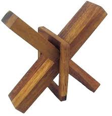 10€ off in first purchase. Crazy X Brain Teaser Wooden Puzzle 607