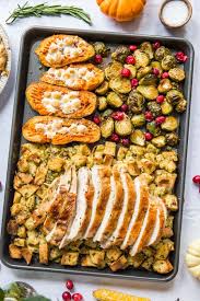 Thanksgiving day is the perfect day to impress friends and family with culinary creativity. Sheet Pan Thanksgiving Dinner For 2 Food With Feeling