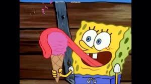 Spongebob Impersonating Gene From Kiss Spongebob Ice Cream Spongebob Spongebob Gif