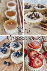 Mini Cheesecakes Five Varieties Wishes Reality Mini Cheesecakes Desserts Easy Cheesecake Recipes