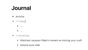 Notion On Twitter New Favorite Notes Setup Type Today Inside Bullet Lists To Timestamp Your Journal And If You Want To Get Fancy Drag Previous Weeks Months Into A Toggle Named Archive Decision journal | notion everything.