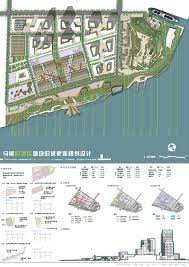 福建省福州市马尾旧港区地块城市更新规划设计 总平面图及分析图 urban planning urban design architecture model
