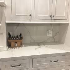 Custom Full Height Backsplash Matching Your Granite Marble Or Quartz Countertop Enhances T Quartz Kitchen Countertops Quartz Backsplash Quartz Countertops