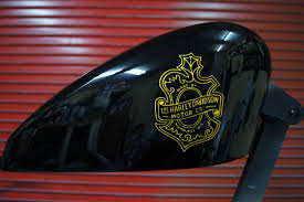 Gold leaf harley davidson tank decals. Ameiro Japanese Custom Paint