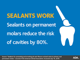 Start or expand programs that offer sealants to children at dental sealants can prevent cavities when applied to molar teeth. Dental Sealants
